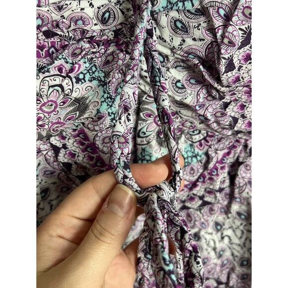 Torrid Smocked Paisley Halter Top Braided Plus Size 3X Rayon Women’s - Picture 6 of 7